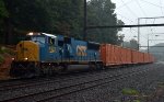 CSX SD70AC 4821 leads Q706-02